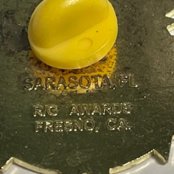 2009 SAHIB Potentate Oscar Cloutier We Put Children First Flags Lapel Hat Pin - Picture 5 of 8